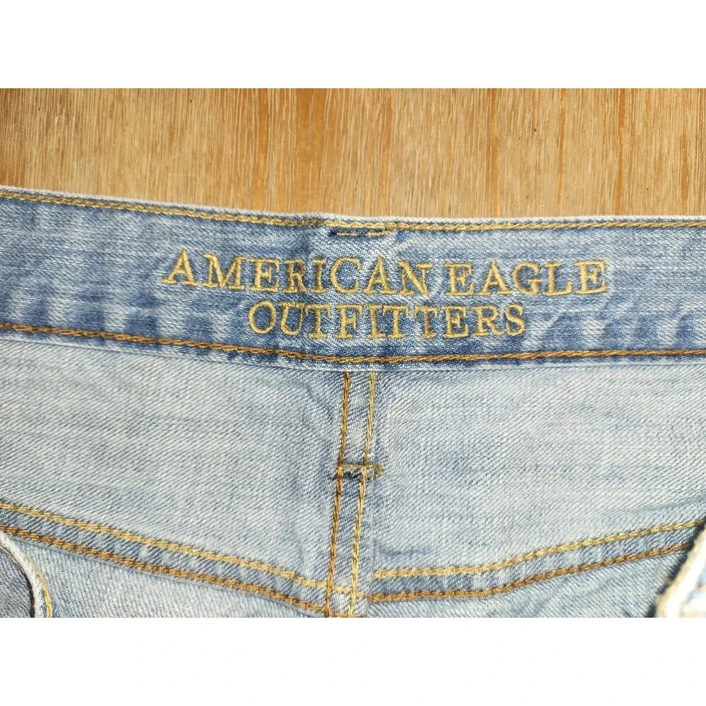 American Eagle Vintage 2015 Relaxed Straight Jeans 100% Cotton 36x34 (Meas... - Picture 5 of 6